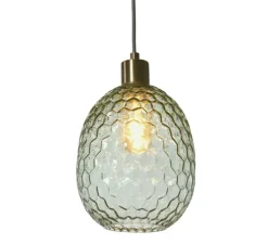 Suspension, Venice, vert, doré, Ø18cm, H30cm - It's about Romi