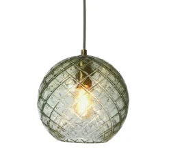 Suspension, Venice, vert, doré, Ø22cm, H26cm - It's about Romi