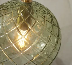 Suspension, Venice, vert, doré, Ø22cm, H26cm - It's about Romi