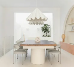 Suspension, Ventus, 1, LED, 2700K, 200 lm, laiton, verre opalin, Ø19cm, H132cm - FRAMA