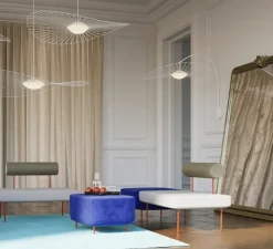 Suspension, Vertigo Nova, grande, blanc , LED, dim, 2700K, 1350 lm, Ø190cm, H13,2cm - Petite Friture