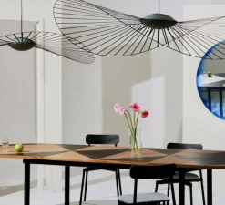 Suspension, Vertigo Nova, grande, noir et blanc, LED, dim, 2700K, 1350 lm, Ø190cm, H13,2cm - Petite Friture