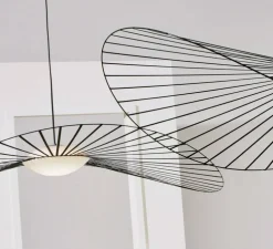 Suspension, Vertigo Nova, grande, noir et blanc, LED, dim, 2700K, 1350 lm, Ø190cm, H13,2cm - Petite Friture