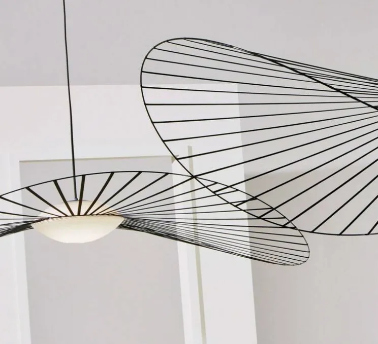 Suspension, Vertigo Nova, grande, noir et blanc, LED, dim, 2700K, 1350 lm, Ø190cm, H13,2cm - Petite Friture