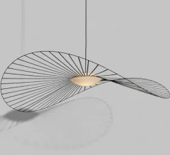 Suspension, Vertigo Nova, grande, noir et blanc, LED, dim, 2700K, 1350 lm, Ø190cm, H13,2cm - Petite Friture