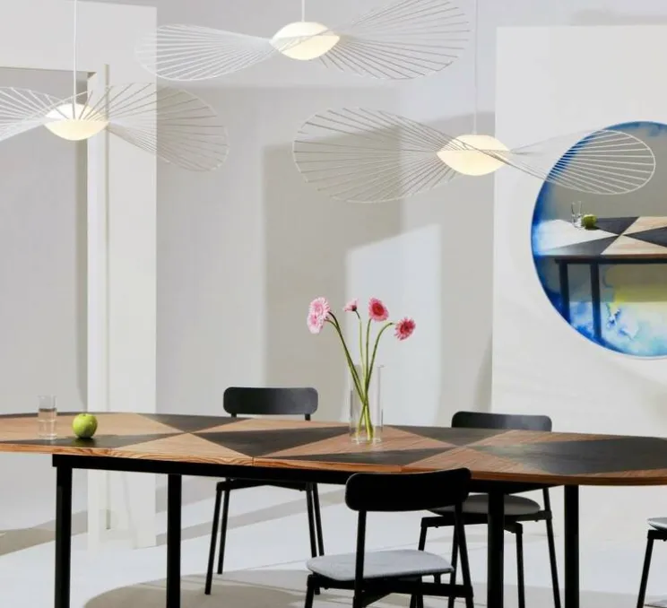 Suspension, Vertigo Nova, moyenne, blanc, LED, dim, 2700K, 1350 lm, Ø140cm, H12cm - Petite Friture