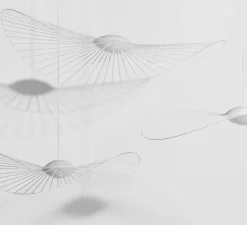 Suspension, Vertigo Nova, moyenne, blanc, LED, dim, 2700K, 1350 lm, Ø140cm, H12cm - Petite Friture