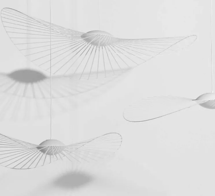 Suspension, Vertigo Nova, moyenne, blanc, LED, dim, 2700K, 1350 lm, Ø140cm, H12cm - Petite Friture