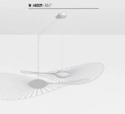 Suspension, Vertigo Nova, moyenne, blanc, LED, dim, 2700K, 1350 lm, Ø140cm, H12cm - Petite Friture