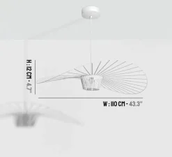 Suspension, Vertigo, petite, blanc, Ø110cm, H12cm - Petite Friture