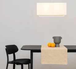 Suspension, Vesper-1, blanc, beige, L60cm, H28cm - Faro