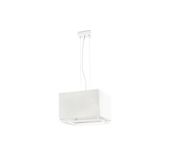 Suspension, Vesper-2, blanc, beige, L40cm, P40cm - Faro
