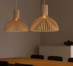 Suspension, Victo, 4251, bouleau, Ø45, h39cm - Secto Design