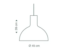 Suspension, Victo, 4251, bouleau, Ø45, h39cm - Secto Design