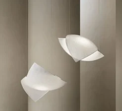Suspension, Voiles, blanc, LED, dim, 2700K, 1864 lm, L75,7cm, H72,5cm - LEDS C4