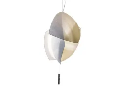 Suspension, Voiles Small Surface, blanc, LED, 3000K, 2357lm, Ø49cm, H66cm - Leds C4