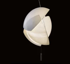 Suspension, Voiles Small Surface, blanc, LED, 3000K, 2357lm, Ø49cm, H66cm - Leds C4