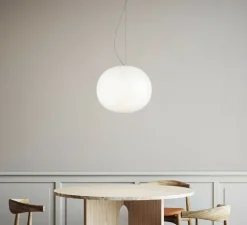 Suspension, Volum 42 sans rosace, blanc brillant, Ø42cm, H42cm - Lodes