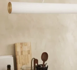 Suspension, vuelta 100, laiton, LED, 3000K, 2400lm, Ø8,4cm, H100cm - Ferm Living