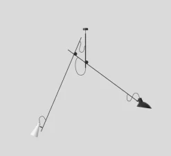Suspension, VV Cinquanta, noir et blanc, L190cm, H180cm - Astep