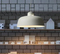 Suspension, w162 Dalston, gris clair, LED, dim, 2700K, 515 lm, Ø37cm, H20cm - Wastberg