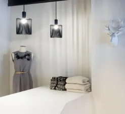 Suspension, Wiro, 3.8B, noir, H38cm, Ø38cm, 2700K - Wever & Ducre