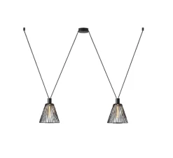 Suspension, Wiro decenter 2.0, noir, Ø24,5cm, H33cm - Wever&ducré