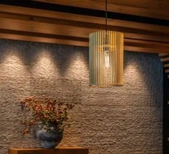 Suspension, Wud, naturel, Ø25cm, H38cm - SLV