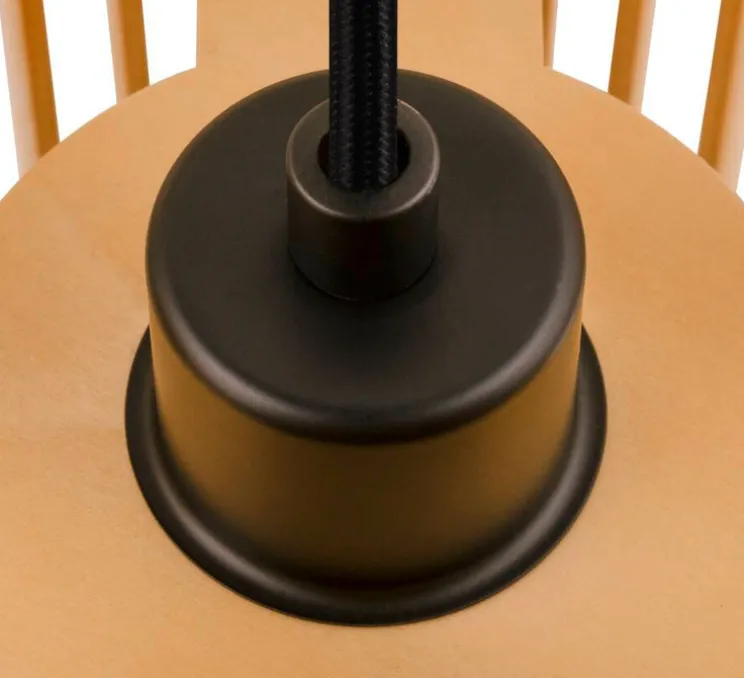 Suspension, Wud, naturel, Ø25cm, H38cm - SLV