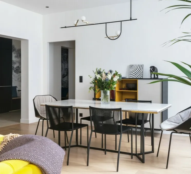 Suspension, Yanzi 1, noir, LED, 1500lm, 3000K, L156cm, H31,5cm - Artemide