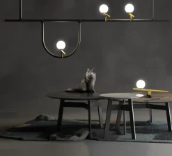 Suspension, Yanzi 1, noir, LED, 1500lm, 3000K, L156cm, H31,5cm - Artemide