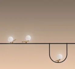 Suspension, Yanzi 1, noir, LED, 1500lm, 3000K, L156cm, H31,5cm - Artemide