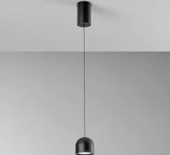 Suspension, Yoyo, noir, LED, 3000K, 870 lm, Ø9,7cm, H200cm maximum - Nedgis