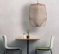 Suspension, Z2 Blond Sisal Tea, beige, Ø67cm, H100cm - Ay Illuminate