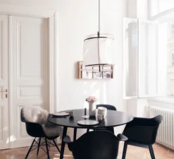 Suspension, Z5, noir, Cotton Cover, blanc, Ø42cm, H57cm - Ay Illuminate