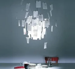 Suspension, Zettel'z 6, blanc, Ø80cm, H80cm - Ingo Maurer