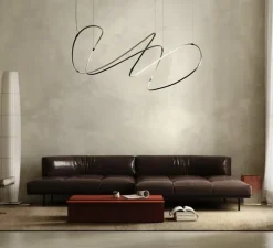 Suspension, Zigouzi 180, noir, LED, dim, 2700K, 10560 lm, Ø1740cm, H82cm - Dix heures dix