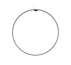 Suspension, Zéro round vertical, noir, LED, dim, 2700k, 3059 lm, Ø74cm, H5cm - Panzeri