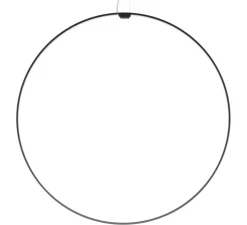 Suspension, Zéro round vertical, noir, LED, dim, 2700k, 4079 lm, Ø98cm, H5cm - Panzeri