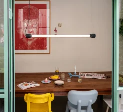 Suspension/Applique murale, Tjoep L, anthracite, LED, 2700k à 5000K, 2300lm, Ø9cm, H150cm - Fatboy