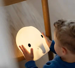 Veilleuse, lampe, first light elephant, blanc, LED, dim, 2700K, 100 lm, L21cm, H18cm - Mr Maria
