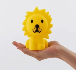 Veilleuse, Lion, jaune, Ø10cm, H16,5cm - MR MARIA