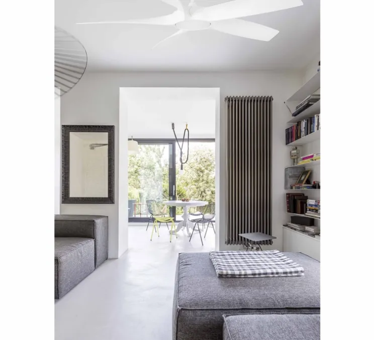 Ventilateur lumineux, COCOS, été/hiver, DC motor, blanc, LED, 3000K, 1600lm, Ø137cm, H26cm - FARO