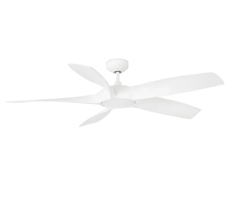 Ventilateur lumineux, COCOS, été/hiver, DC motor, blanc, LED, 3000K, 1600lm, Ø137cm, H26cm - FARO