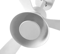 Ventilateur lumineux, Amelia L Cone, blanc, LED, dim, 2700 - 4350 - 6000K, 1300 lm, Ø132cm, H43cm - Faro