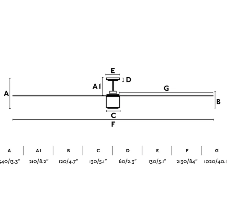 Ventilateur lumineux, ATTOS, été/hiver, DC Motor, blanc, LED, 2701 à 4600K, 1200lm, Ø213cm, H34cm - FARO