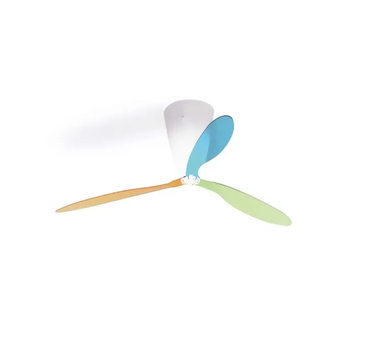 Ventilateur lumineux, Blow D28/1, lames multicolores, Ø140cm, H40cm - Luceplan