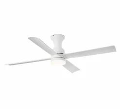 Ventilateur lumineux, Fraser M, blanc, LED, 3000K, 850 lm, Ø120cm, H32cm - Faro
