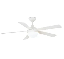 ventilateur lumineux, IZARO, été/hiver, DC Motor, blanc, LED, 3000K, 850lm, Ø132cm, H42cm - Faro