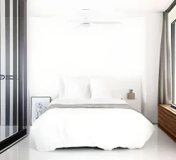 Ventilateur lumineux, Punt M, blanc, LED, dim, 3000 - 4200 - 6500K, 723 lm, Ø130cm, H32,2cm - Faro